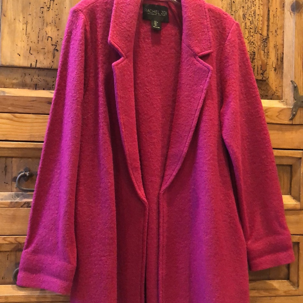 RACHEL ZOE FUSCIA COAT NWT